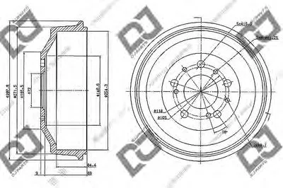 Тормозной барабан DJ PARTS купить