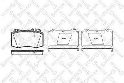 Комплект тормозных колодок, дисковый тормоз STELLOX купить
