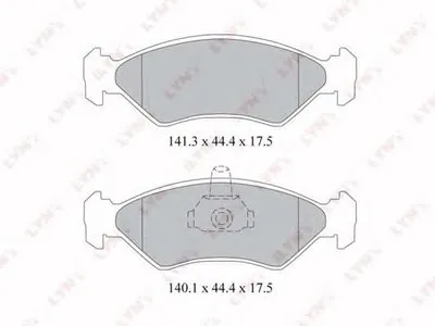 Комплект тормозных колодок, дисковый тормоз LYNXauto купить