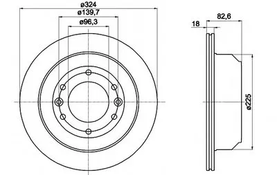 Тормозной диск HELLA PAGID купить