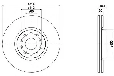 Тормозной диск PRO HELLA PAGID купить