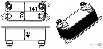 Масляный радиатор, автоматическая коробка передач BEHR HELLA SERVICE купить