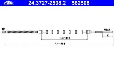 Трос, стояночная тормозная система ATE купить