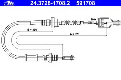 Тросик сцепления ATE купить