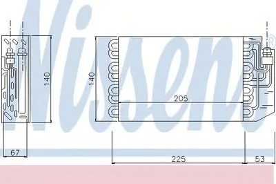 Испаритель, кондиционер NISSENS купить