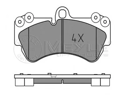Комплект тормозных колодок, дисковый тормоз PLATINUM PAD MEYLE купить