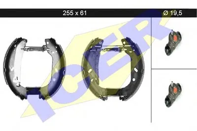 Комплект тормозных колодок ICER купить