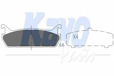 Комплект тормозных колодок, дисковый тормоз KAVO PARTS купить