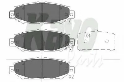 Комплект тормозных колодок, дисковый тормоз KAVO PARTS купить
