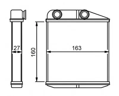 Теплообменник, отопление салона NRF купить