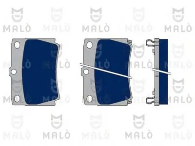 Комплект тормозных колодок, дисковый тормоз MALÒ купить