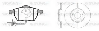 Комплект тормозов, дисковый тормозной механизм WOKING купить