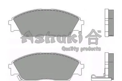 Комплект тормозных колодок, дисковый тормоз ASHUKI купить