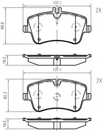 Комплект тормозных колодок, дисковый тормоз VEMA купить