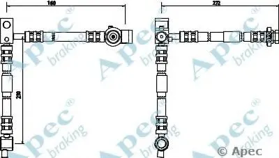 Тормозной шланг APEC braking купить