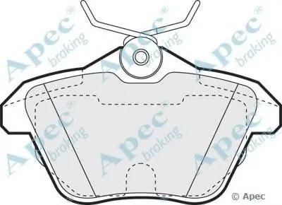 Комплект тормозных колодок, дисковый тормоз APEC braking купить