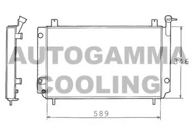 Радиатор, охлаждение двигателя AUTOGAMMA купить
