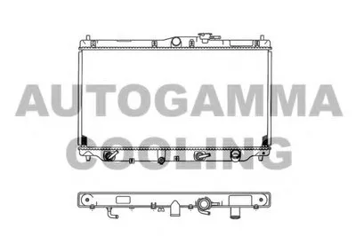 Радиатор, охлаждение двигателя AUTOGAMMA купить