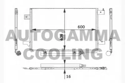 Конденсатор, кондиционер AUTOGAMMA купить