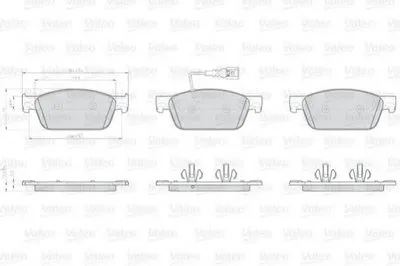 Комплект тормозных колодок, дисковый тормоз VALEO купить