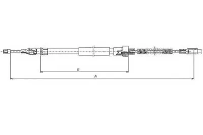 Трос, стояночная тормозная система TEXTAR купить
