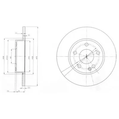 Тормозной диск DELPHI купить