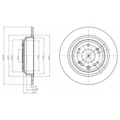Тормозной диск DELPHI купить