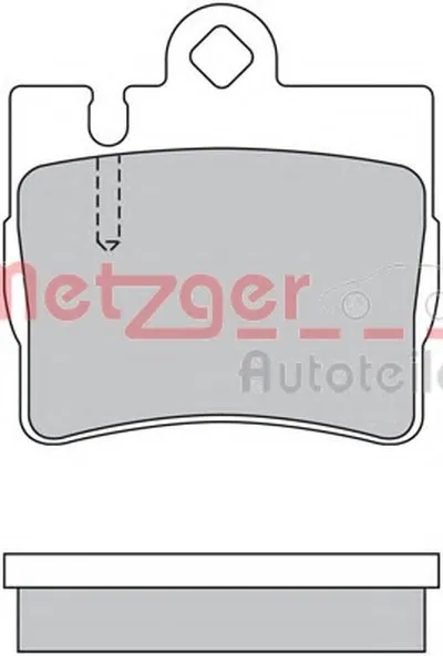 Комплект тормозных колодок, дисковый тормоз METZGER купить