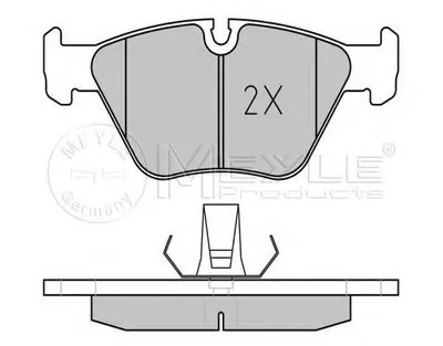 Комплект тормозных колодок, дисковый тормоз PLATINUM PAD MEYLE купить