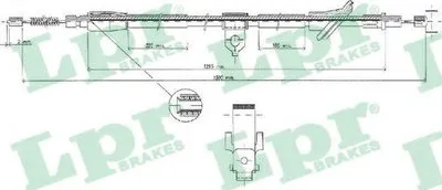 Трос, стояночная тормозная система LPR купить