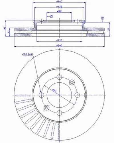 Тормозной диск CAR купить