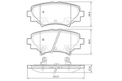 Комплект тормозных колодок, дисковый тормоз E.T.F. купить