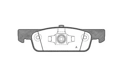 Комплект тормозных колодок, дисковый тормоз ADVANCE OPEN PARTS купить