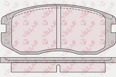 Комплект тормозных колодок, дисковый тормоз VILLAR купить