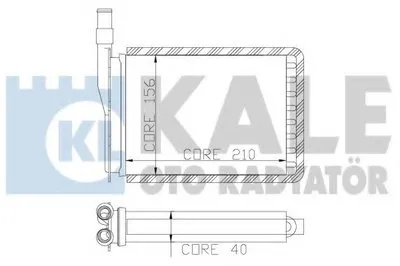 Теплообменник, отопление салона KALE OTO RADYATÖR купить