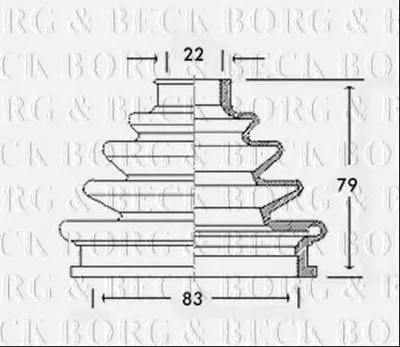 Пыльник, приводной вал BORG & BECK купить