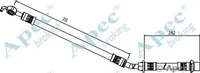 Тормозной шланг APEC braking купить