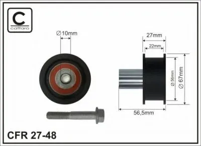 Паразитный / Ведущий ролик, зубчатый ремень CAFFARO купить