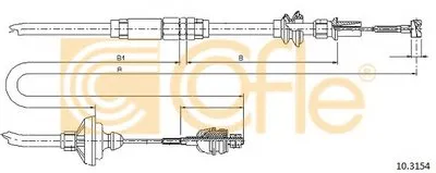 Тросик сцепления COFLE купить