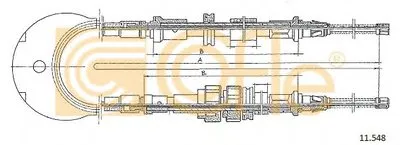Трос, стояночная тормозная система COFLE купить