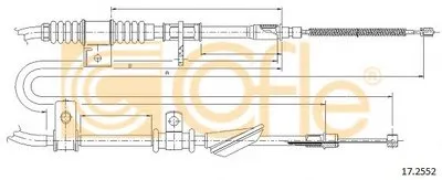 Трос, стояночная тормозная система COFLE купить