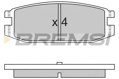 Комплект тормозных колодок, дисковый тормоз BREMSI купить