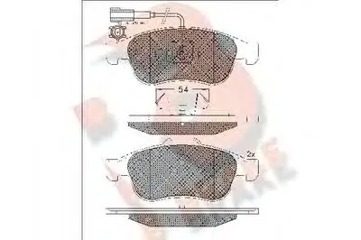 Комплект тормозных колодок, дисковый тормоз R BRAKE купить