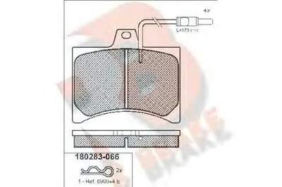Комплект тормозных колодок, дисковый тормоз R BRAKE купить