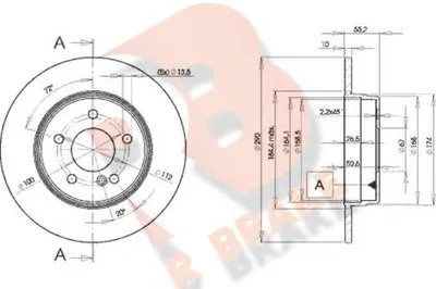 Тормозной диск R BRAKE купить