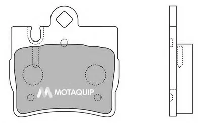 Комплект тормозных колодок, дисковый тормоз MOTAQUIP купить