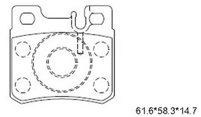Комплект тормозных колодок, дисковый тормоз ASIMCO купить