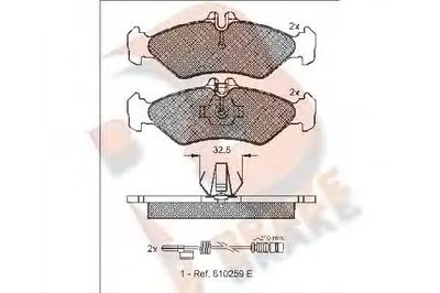 Комплект тормозных колодок, дисковый тормоз R BRAKE купить