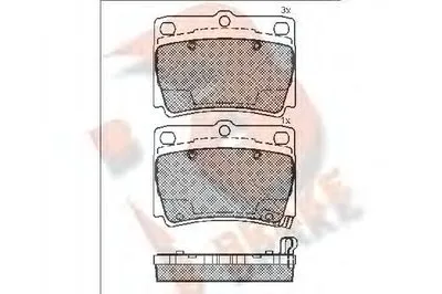 Комплект тормозных колодок, дисковый тормоз R BRAKE купить