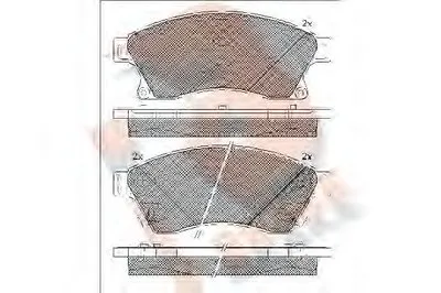 Комплект тормозных колодок, дисковый тормоз R BRAKE купить